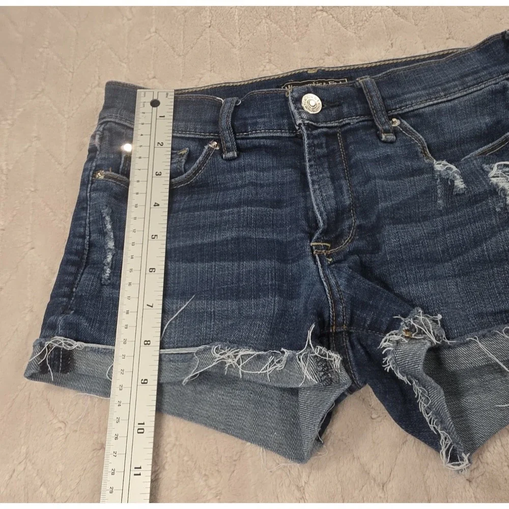 Abercrombie And Fitch Cuffed Jean Shorts 24